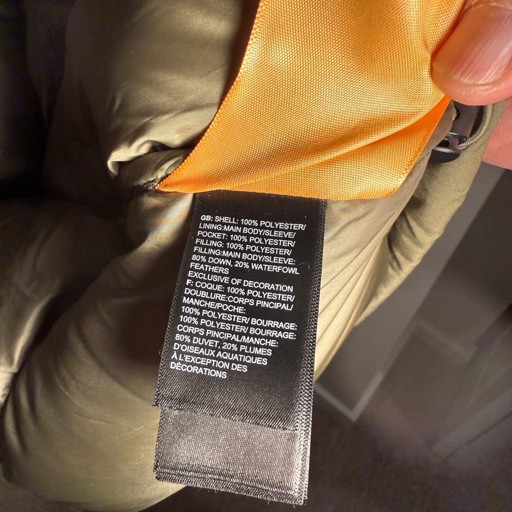 THE NORTH FACE - Olive Shearling Nuptse Puffer Jacket - Picture 13 of 16